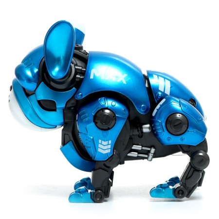 Max robot-plug, light, sound effects, metallic, blue color-2