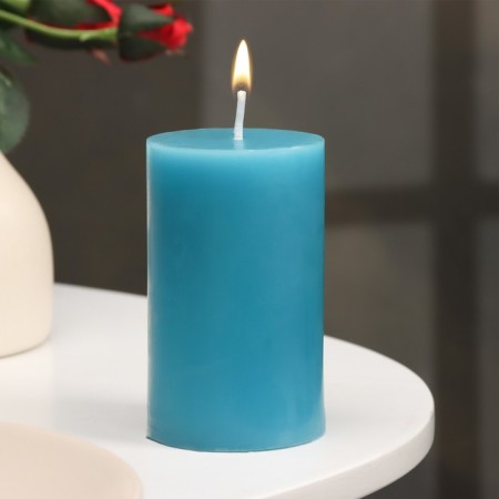 Candle-cylinder aromatic "blueberries", 6x10 cm