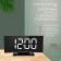 Clock - Electronic desktop an alarm clock with a thermometer, calendar, 17 x 9.5 cm, 3AAA, USB