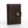 Male purse on a magnet, department for bills, for maps, for coins, brown color