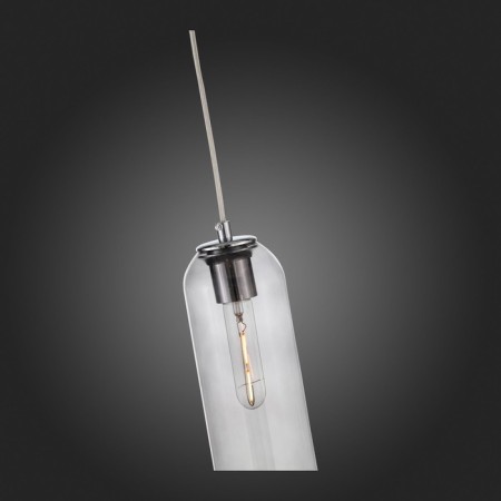 Suspension lamp ST LUCE. SL1145.143.01. Callana. 1x60 watts, E27, 10x10x50 cm, chromium color-7