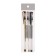 A set of gel pens 3 colors, the case is transparent, white, silver, gold