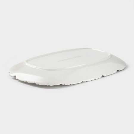 Ceramic "Pearl", 28 × 18 cm, white color-2