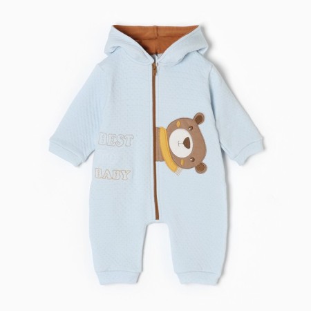 Overalls for the boy, the color is blue, height 68 cm