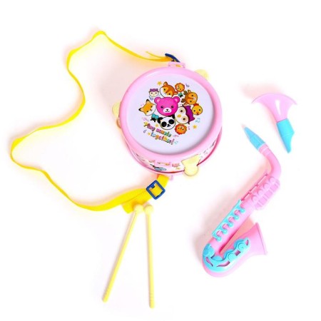 A set of musical instruments "beasts", 5 objects, color mix-2