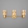 ANSA lamp, 3x40W E14, color gold