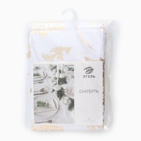 Ethel tablecloth with embossing 140*180 ± 5 cm, 100% p/e, 120g/m2-5