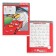Notebook in a slanting ruler of 12 sheets, 5 types of mix, covered cardboard, cars