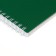 A notebook of 80 sheets in a cage on a crest, Velvet, plastic cover, offset block, green