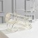 A bottle stand, 24 × 9.5 × 21, metal, silver color