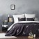 Cover with pillowcases "Liberty", size 160x220 cm, dark gray color