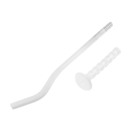 Masterprof radiator bracket, universal, with dowel, 7x180 mm, flattened, white-2