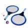 Set for badminton, 2 rackets, 50 cm., Volan, ball, color mix