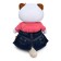 Soft toy "Lee in jeans skirt and coral T-shirt", 27 cm