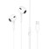 Hoco M1 Max headphones, wired, inserts, microphone on Bluetooth 5.0, Lightning, 1.2 m, white
