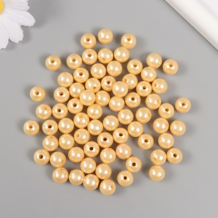 Set of beads "Pearls" d 10 mm, 250 gr, beige