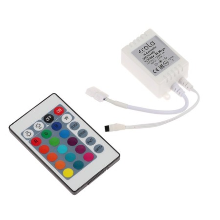 Ecola controller for RGB tape, 12 - 24 V, 6 A, remote control