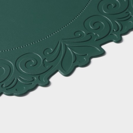 Set of serving “Eloise”, 4 pcs, d = 37.5 cm, green color, green-2