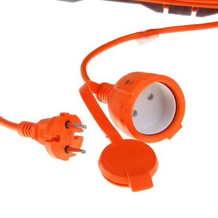 An extension cord on the frame USh-6, 50 m, without grounding, PVS 2x0.75-1