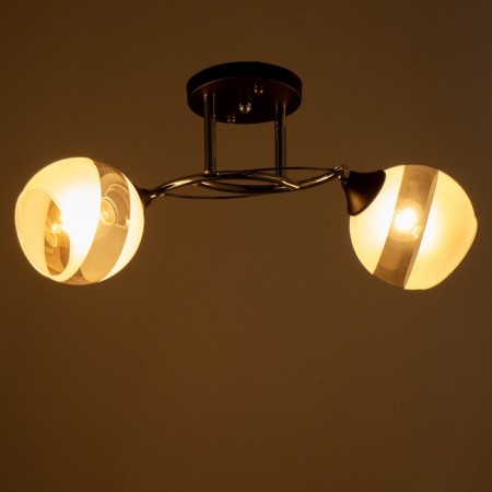 Svetogor chandelier 5861/2 2x60W E27 Black/Chrome-2