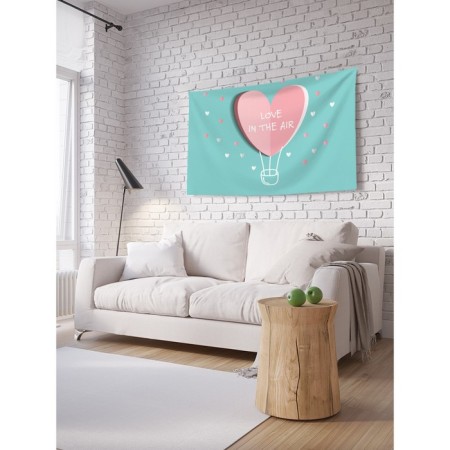 Decorative panel with photo printing "Love in the air", horizontal, size 150x200 cm
