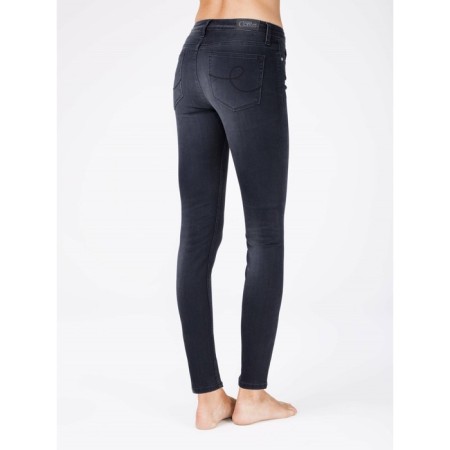 Women's jeans modeling CONTE ELEGANT, size XS, black color-1
