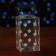 New Year. Box gift New Year's folding PVC "Snowflakes" 6 x 6 x 10 cm.