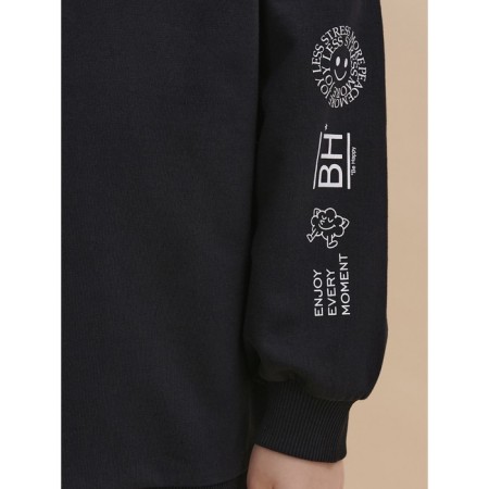Sweatshirt for boys, height 128 cm, black color-9