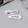 Invisible hair "Gloria", set 4 pcs., Hearts, 5 cm