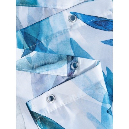 Akvarel curtain, for the bathroom, fabric, 180x180 cm, blue white color-2