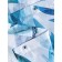Akvarel curtain, for the bathroom, fabric, 180x180 cm, blue white color