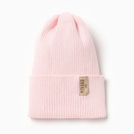 Children's hat minku, rr 48-52, pale pink color