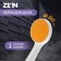 Shower watering can Zein Z0208, 1 mode, plastic, white color with an orange insert
