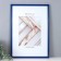 Photo frame plastic "Mira" 29.7x42 cm, (A3) Blue (plastic screen)