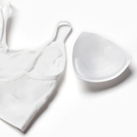 Female set (top, thongs), white color, size 42-46-8