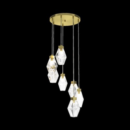 Suspension lamp Maytoni Mod325PL-07G, 7XG9, 28W, 48x48x323 cm, Color Gold-2