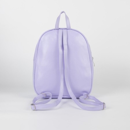 Baby backpack for a girl with sequins "Unicorn", a lightning department, blue color-3