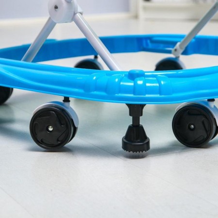 Walks "Lion", 8 wheels, brake, muses, toys, blue-green-4
