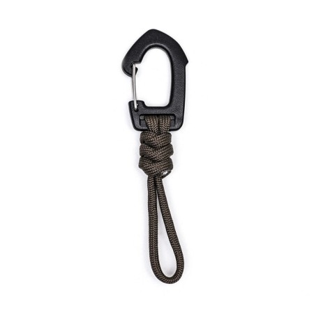 Tourist carbine, with paracord, khaki, 11 cm