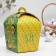 Easter box "HB", green Khokhloma, 17 x 17 x 26 cm
