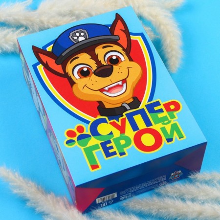 Gift box, folding "superhero" 21x15x5 cm, puppy patrol-2