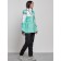 Ski costume female winter, size 46, turquoise color