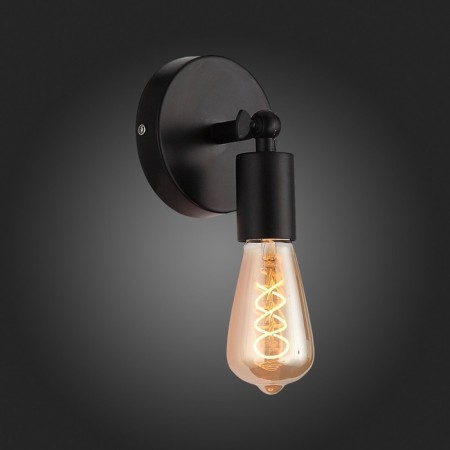 Wall lamp EVOLUCE. SL419.401.01. ANO. 1x60 W, E27, 10x12 cm, black color-4