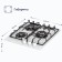 Hon surface Delvento V45H35C001, Gas, 3 burners, white