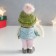 Souvenir Polystone Suspension "Boy in a green hat and blue jacket" 6.5x5x13 cm