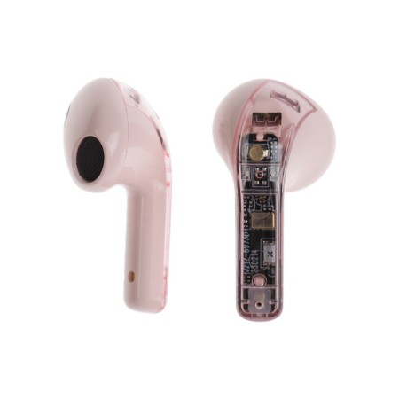 Wireless headphones R20, TWS, inserts, BT 5.3, 30/200 mAh, noise reduction, pink-4