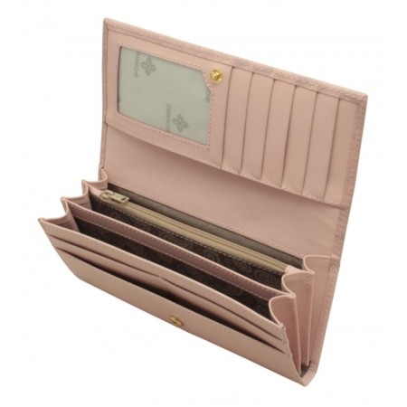 Wallet on the button, pink color-1