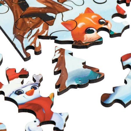 New Year's puzzle Figure "New Year! New Year's fun "-3