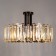 Amber 43 cm chandelier, D 65 cm, 8x40W E14