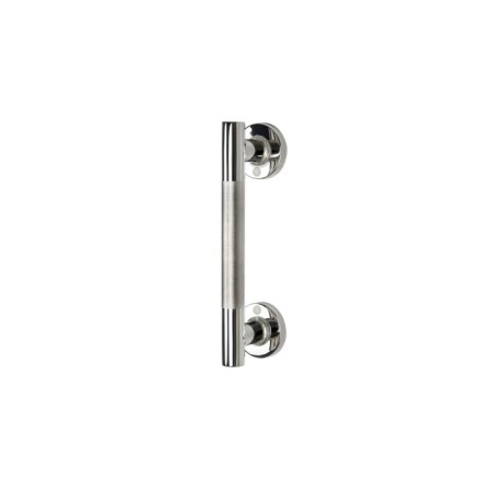 Bath handrail with an anti -slip surface of Ken S, chrome